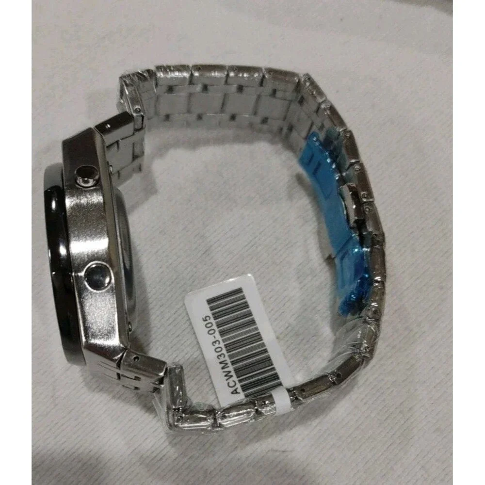Activa Signal X Invicta Analog/Digital Watch 45.5mm ACWM303-005 Silver Unisex